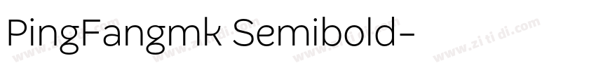 PingFangmk Semibold字体转换